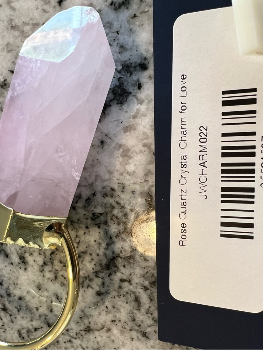 Parker Thatch: Rose Quartz Crystal Charm for Love